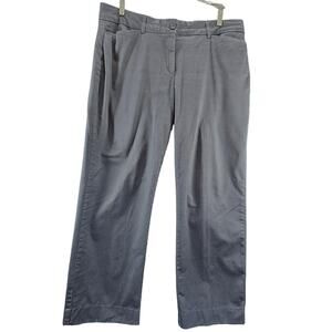 Kim Rogers Womens Pants Blue Size 18 Cotton Blend Stretch Pockets Button Zip